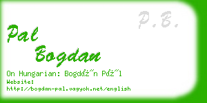 pal bogdan business card